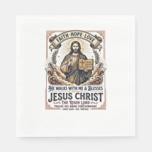 Jesus Surft T-Shirt Inspirerend Geloof Servet