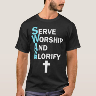 Jesus SWAG Serveert het gelovigen en Glorify Faith T-shirt