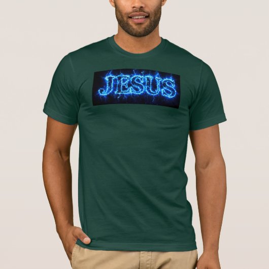 JÉSUS – T-Shirt Electric Glow (Devant)