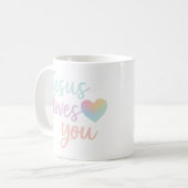 Jésus t'aime Café Mug Christian Girl Cup (Devant gauche)