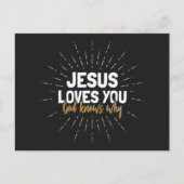 Jésus t'aime - Dieu sait pourquoi la carte postale (Devant)