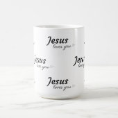 Jésus t'aime Mug au café (Centre)