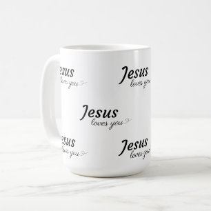 Jésus t'aime Mug au café