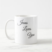 Jésus t'aime Mug au café (Gauche)