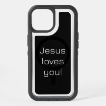 Jésus t'aime | Noir et blanc