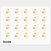 Jésus t'aime. Stickers & Étiquette moderne (Feuille)