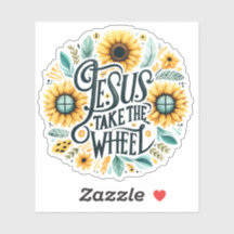 Jesus Take the Wheel - Sticker de la foi