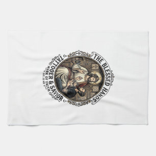 Jesus Tattoo Artist Studio T-Shirt Inspirerend F Theedoek