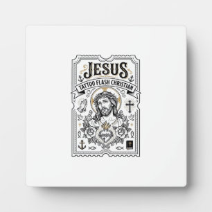 Jesus Tattoo Flash Christelijke Jezus Tattoo Flash Fotoplaat