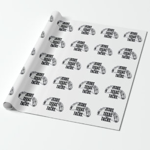 Jesus Texas en Tacos Grappig Eten Cinco De Mayo Cadeaupapier