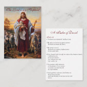 Jesus the Good Shepherd - Carte de prière (plat) (Devant / Derrière)