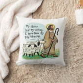 Jesus the Good Shepherd coussin personnalisable (Couverture)