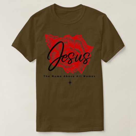 Jesus the name above all names t-shirt (Design voorkant)