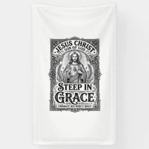 Jesus Thee Liefhebber Grafische T-shirt Christelij Spandoek