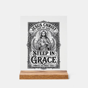 Jesus Thee Liefhebber Grafische T-shirt Christen Acryl Bord