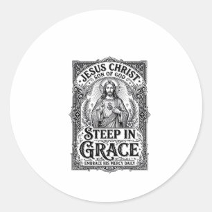 Jesus Thee Liefhebber Grafische T-shirt Christen Ronde Sticker
