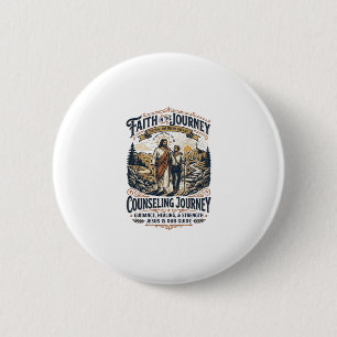 Jesus Therapie Vriendelijk Christelijk Vintage T-s Ronde Button 5,7 Cm