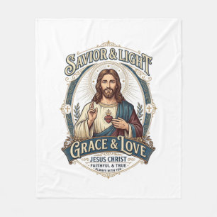 Jesus Thrift Store Vintage Jacht Grafische T-shirt Fleece Deken