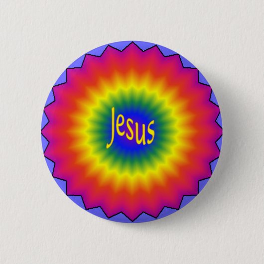 Jesus Tie Dye Button (Voorkant)