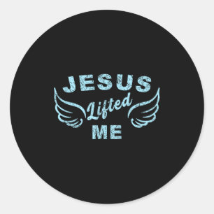 Jesus Tilde Mij Op - Christelijk Geloof Gebaseerd Ronde Sticker