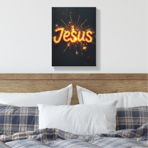 Jésus - Toile Emballée Premium (Gloss)