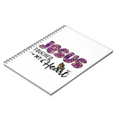 Jesus Touched My Heart Notitieboek (Linkerzijde)