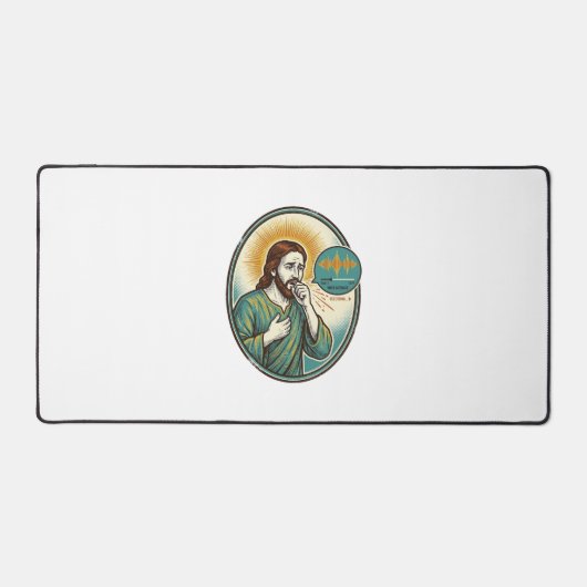 Jésus toussant au milieu d'un message audio vocal (Recto)