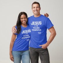 Jesus Trauma Terminator Bijbel Christelijk Blauw