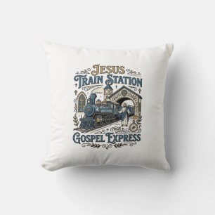 Jesus Treinstation Gospel Express Jesus Treinstati Kussen