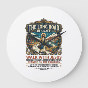Jesus Trucker Long Haul T-Shirt Inspirerend Gemaak Grote Klok