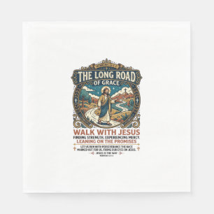 Jesus Trucker Long Haul T-Shirt Inspirerend Gemaak Servet