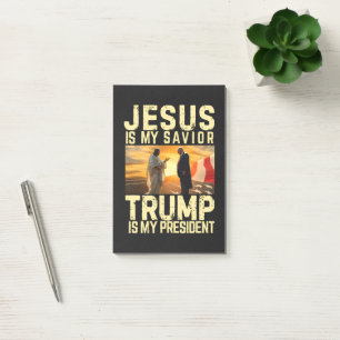 Jesus Trump - Jezus is mijn Heer Heiland Post-it® Notes