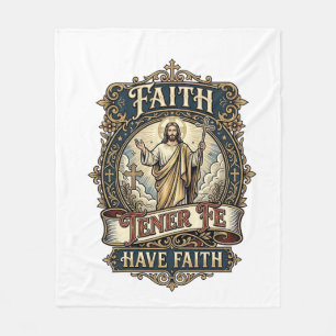 Jesus tweetalige multiculturele gezinnen shirt gel fleece deken