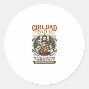 Jesus vaderschap micro-identiteiten grafisch T-shi Ronde Sticker