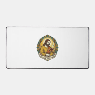 Jésus vaincu fumant du pain grillé brûlé petit-déj