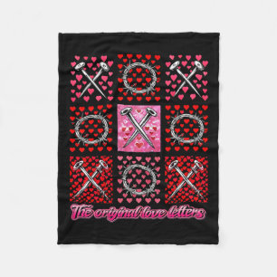 Jesus Valentijn Xoxo De oorspronkelijke liefdesbri Fleece Deken