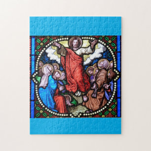 JÉSUS VERRE STAINÉ FENÊTRE JIGSAW PUZZLE