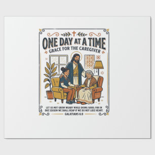 Jesus Verzorging Ouder Wordende Ouders Grafische T Cadeaupapier