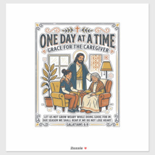 Jesus Verzorging Ouder Wordende Ouders Grafische T Sticker