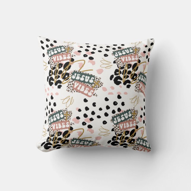 Jésus Vibes Lance Oreiller (Recto)