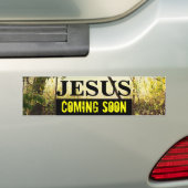 JÉSUS VIENDRA BIENTÔT Bumper Sticker (En voiture)