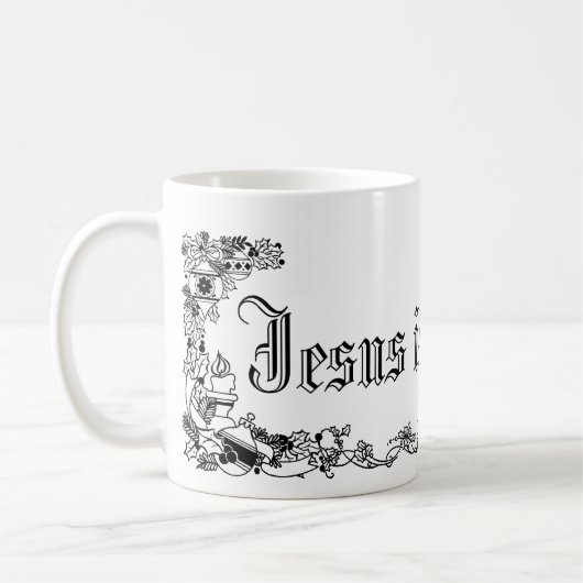 Jésus vintage est seigneur Mug (Gauche)