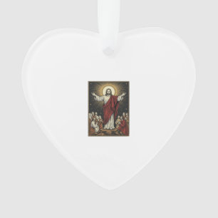 Jésus vintage gloire radieuse gravure chrétienne D