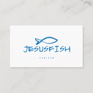 Jesus VIS businesskaart sjabloon Visitekaartje