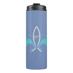 Jesus Vis Fleur De Lis Thermosbeker