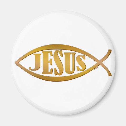 Jesus vis symbool Christelijk cadeau Magneet (Voorkant)