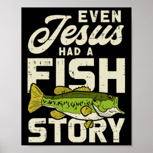Jesus Vis Verhaal Visser God Christus Vissen Chri Poster