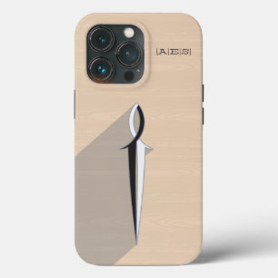 Jesus Vis Zwaard met houtnerf iPhone Hoesje