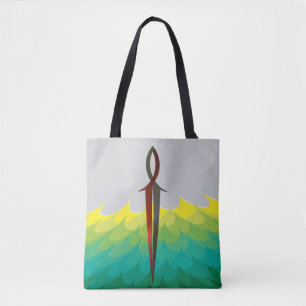 Jesus Vis Zwaard Tote Bag