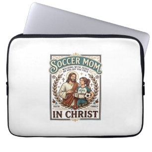 Jesus Volleybal Softbal Voetbal Vintage T-shirt Ch Laptop Sleeve
